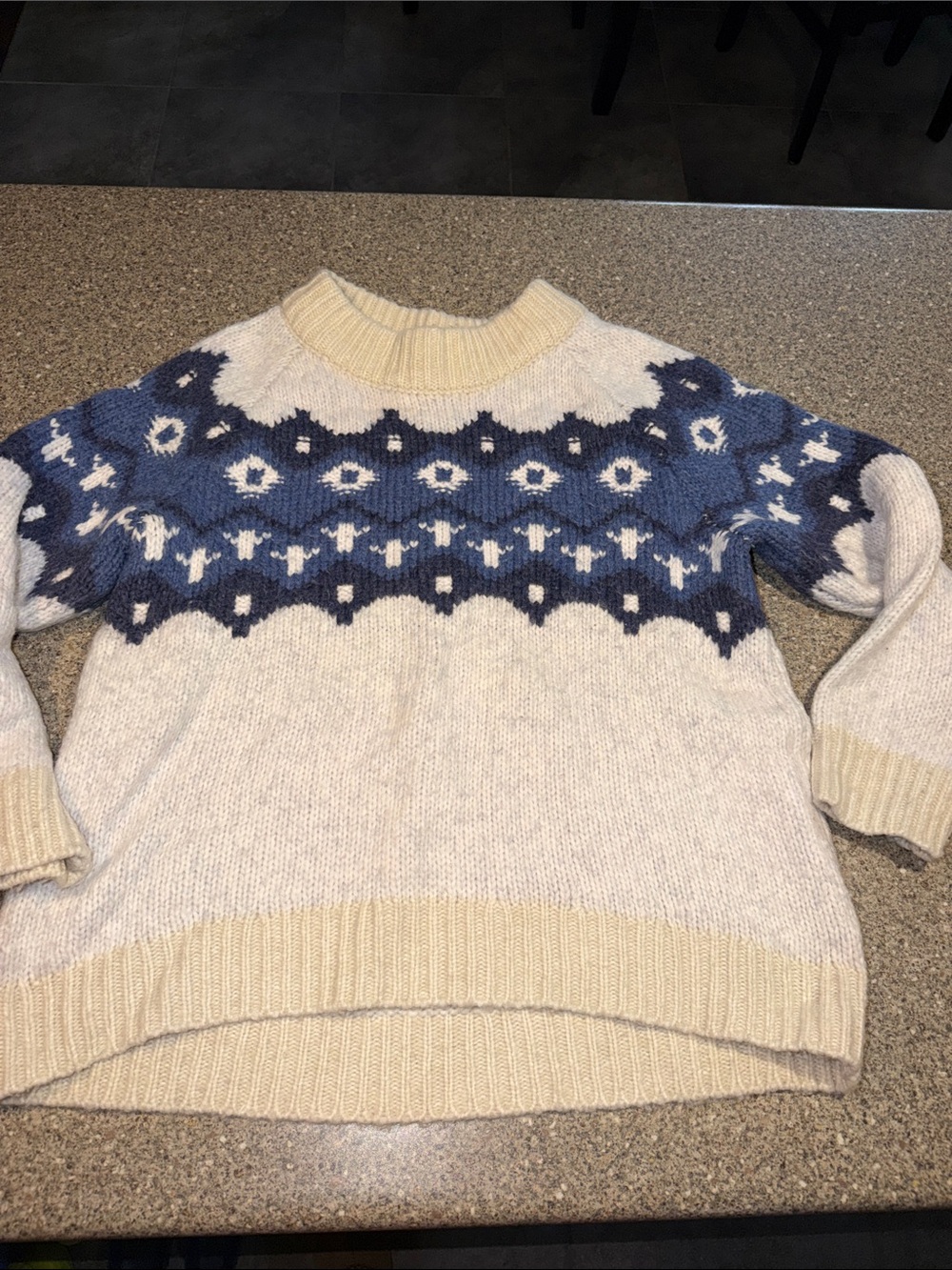 Aerie wool blend fair aisle sweater